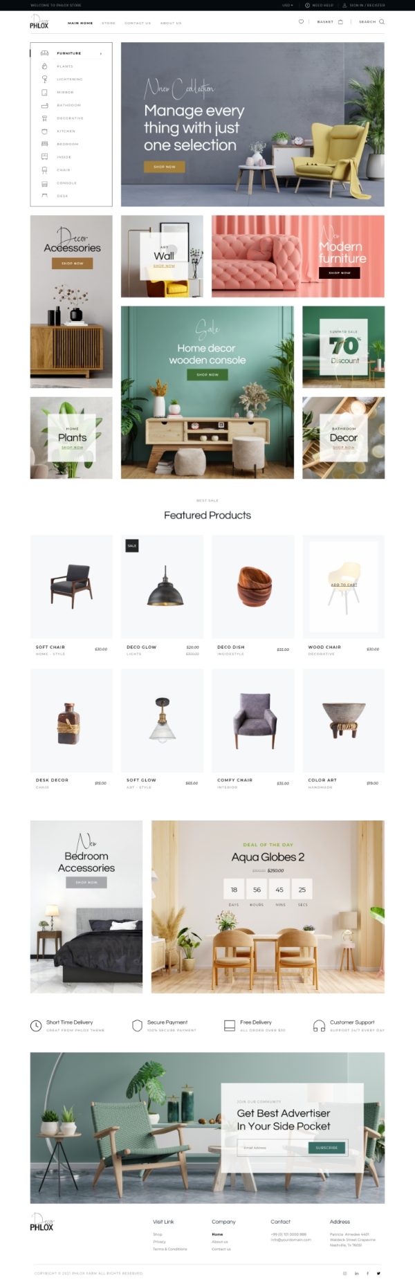 Custom Decor Website Making Service