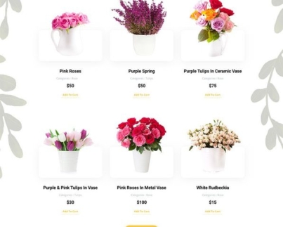 Custom Flower Shop Website Making Service