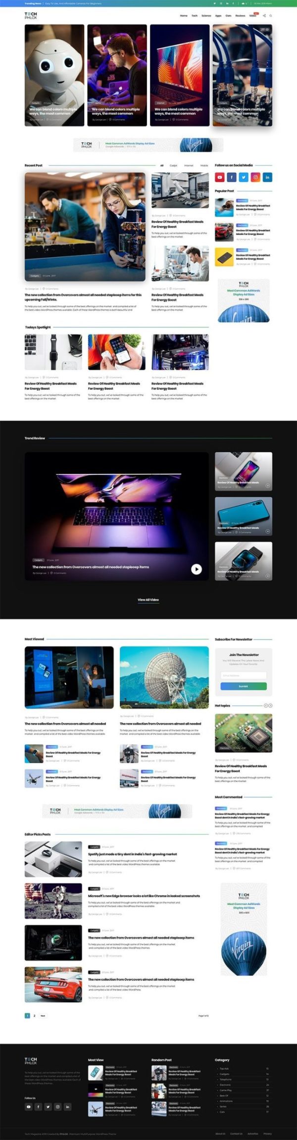 Custom Tech Magazine Website Development Service