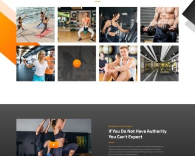 Custom Gym Training Website Making Service