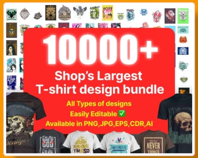 T-Shirt Design Bundle! Perfect for entrepreneurs